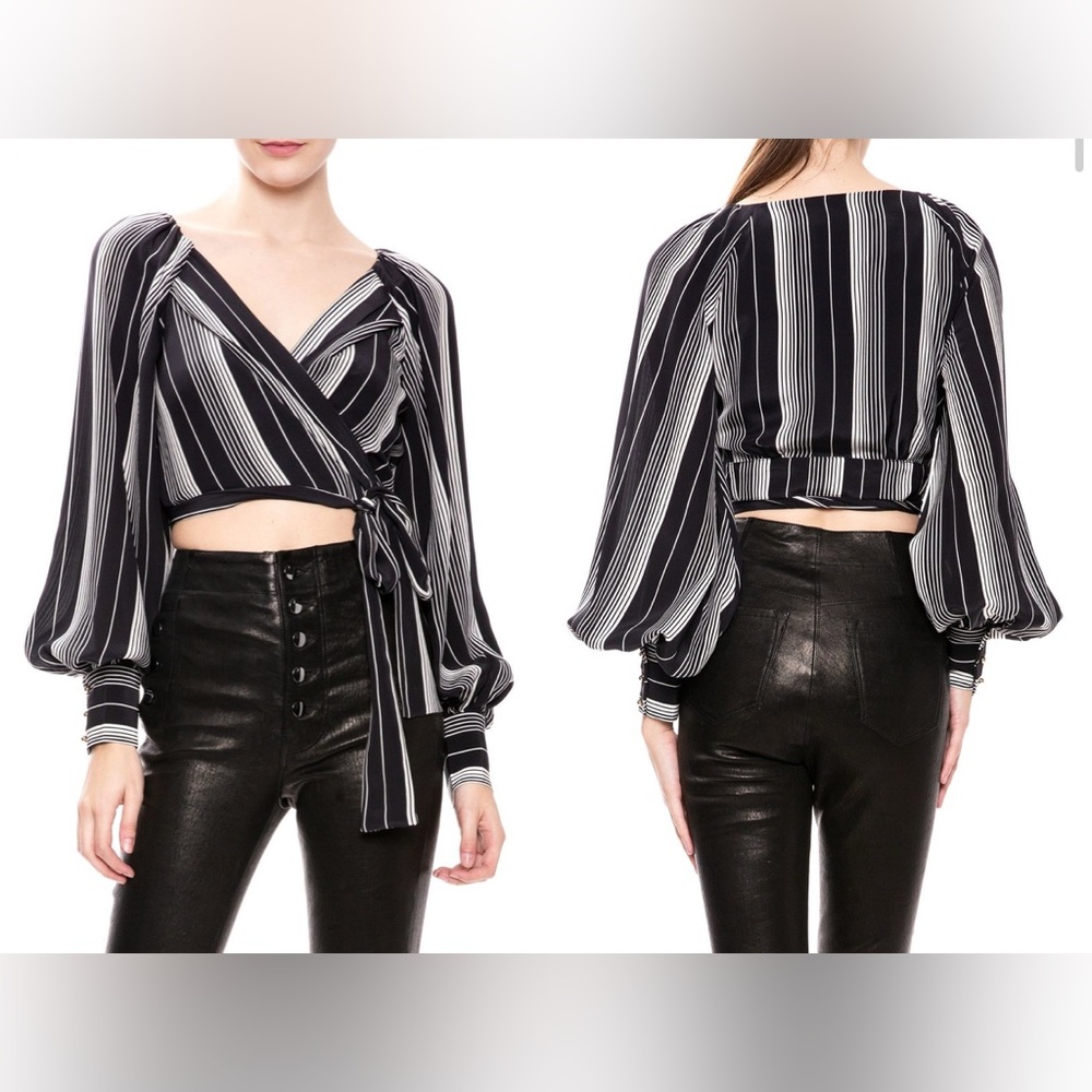 Zimmermann - Breeze stripe wrap top